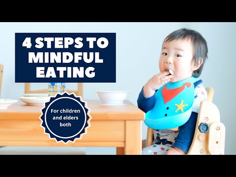 4 Easy Steps to Mindful Eating for Kids and Adults | Eating Mindfully by Junior Scholars