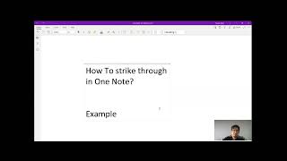 How to Strike Through in One Note? - #techtips #techadvice