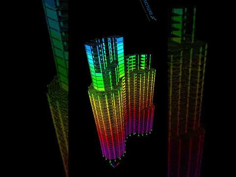 Modal Analysis of high rise structures to check their time period and frequency in free mode vibra..