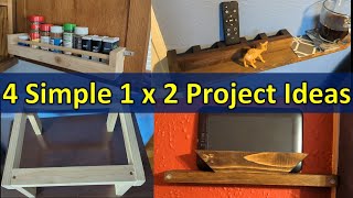 𝟒 Simple 1 x 2 Wood DIY Project Ideas