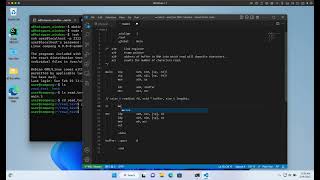 LINUX - Program (from scratch) demonstrating "read"