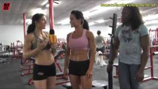 ifbb pro fitness trish warren and ifbb pro figure magda wilk training