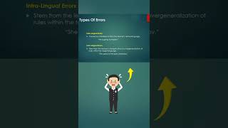 Intralingual Errors! #shorts #english #erroranalysis