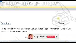 MTh603 Assignment 1 spring 2021 in word file by Waqar Institute | sir Vicky | Vu by waqar institute