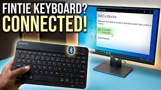 How to Connect a Fintie Bluetooth Keyboard to a Windows PC