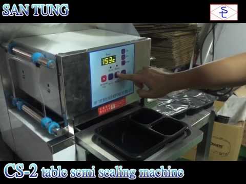 #Tablesealer#lunchbox#box#sealing#machine CS-2#便當桌上封口機#三統機械#santung