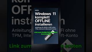 Windows 11 installieren OHNE TPM & Internet – Komplett OFFLINE (2025!)