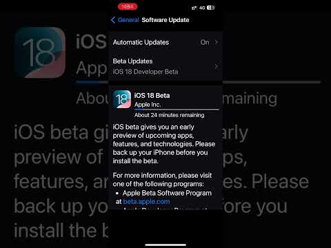 Updating to #ios18beta - #ios #apple #iphone