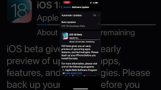 Updating to #ios18beta - #ios #apple #iphone