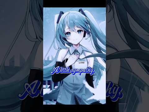 Nightcore Let me down slowly | lyrics | Hatsune Miku