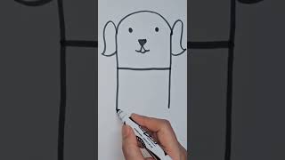 Easy way to draw DOG with the alphabet H| Easy Drawing |Toddler Drawing |Kids Drawing |ABC Drawing