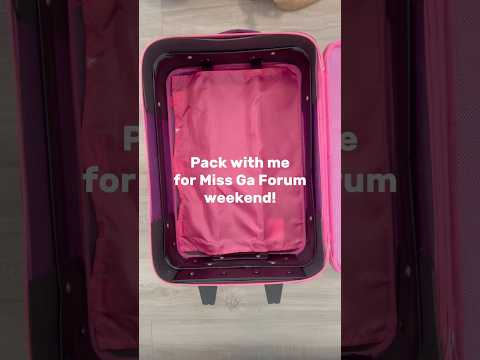 Pack with me for Miss Georgia Forum Weekend! #pageant #packwithme #missamerica #missgeorgia