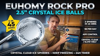 Premium Countertop Ice Maker for Home Bars and entertaining? Euhomy Rock Pro Sphere Ice Maker Review