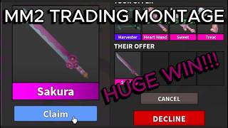 MM2 TRADING MONTAGE #36 (HUGE WINS!!) || EX MM2 TRADER GETS RICH AGAIN