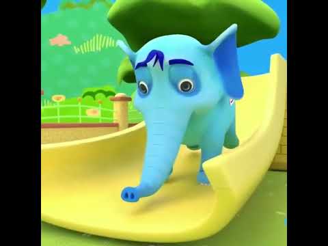 "Elephant Foot Ball Fun with Kids and Rabbit! 🐘⚽🐇" #cutebaby #babyshorts #nurseryrhymes#CuteAnimals
