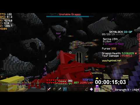51 second dragon fight | hypixel skyblock