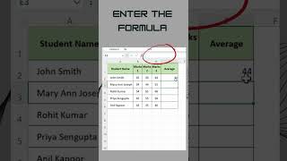 Excel Formula | AVERAGE Function to Find Average value Instantly #excel #exceltips #exceltutorial