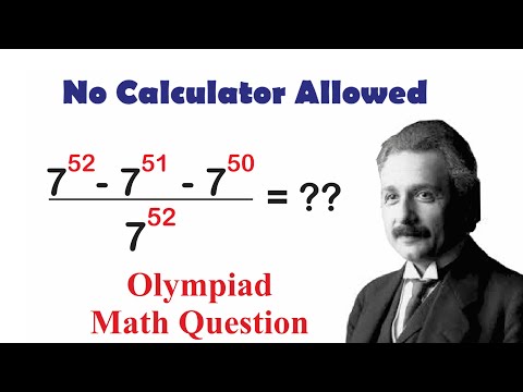 A Nice Math Olympiad Question l Simplifying Expression Involving Powers of 7 l Powerful Exponents !