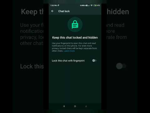 How To Lock Your WhatsApp Chat No App#whatsapp#whatsappnewupdate#viral#howtolock#chat