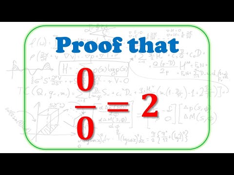Proof that 0/0 = 2 | Can you spot the mistake? | Math Trick