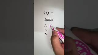 Exponents | Square roots | tricky math #exponents #squareroot #trickymath #shorts