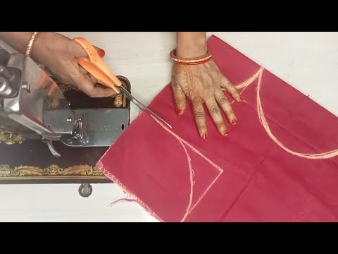 Blouse Design Cutting || सादा ब्लाउस  Cutting And Stitching || Back Neck Blouse sada