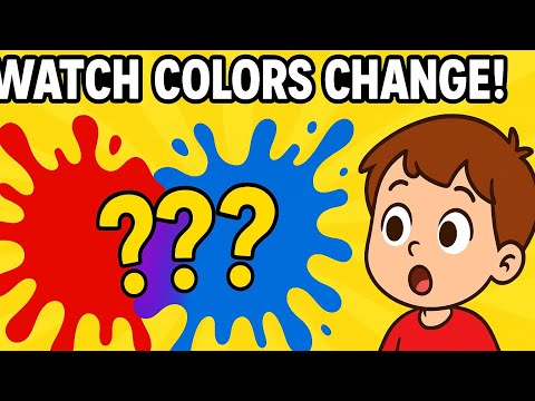 Red + white = ? 🤔 Fun Color Mixing for Kids & Preschool Learning | COLOURBLOCKS