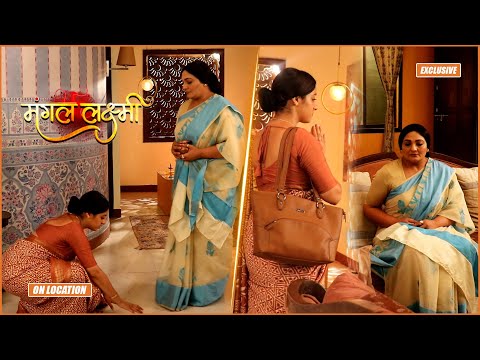 Mangal Lakshmi : Kusum refuses to bless Mangal, Mangal felt bad | On Location
