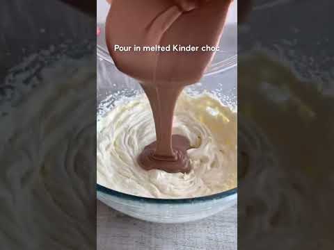 Easy Kinder Cheesecake by fitwaffle #shorts #tiktok
