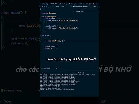 Rò Rỉ Bộ Nhớ Là Gì?  #codegame #laptrinh #gameengine