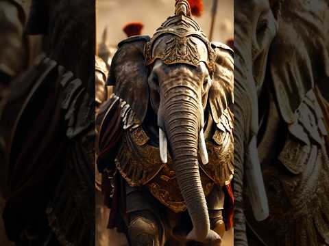 War Elephants: Rome’s Secret Weapon on the Battlefield! 🐘⚔️ #HistoryByte #ancienthistory