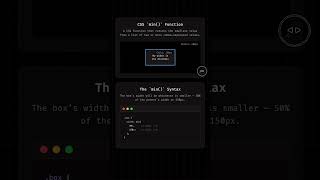 CSS min function visualized