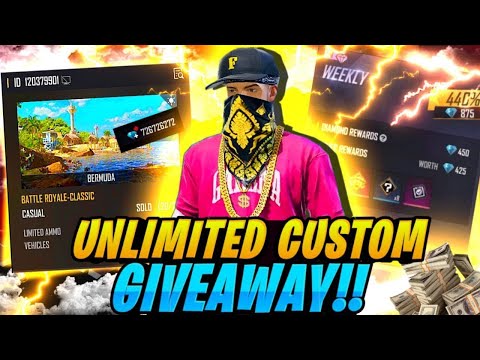 Free Fire Live Stream Custom Giveaway 🏆