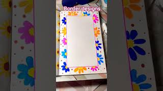 Border designs for project ❤️🤩#diy #projectworkdesignsimple #borderdesign