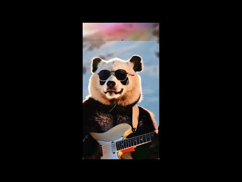 🔥 AI Panda Shreds #arrahman #urvashi  Guitar! 🎸🐼 | Unreal AI Music! #shortsfeed