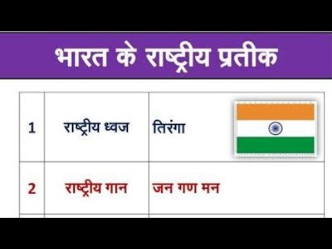 भारत के राष्ट्रिय प्रतिक     याद कर लो।।।