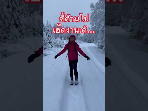 #บ้านนอก ที่สวีเดน #หิมะ ตกหลายขนาด ใครมา #เที่ยวสวีเดน อยากเห็นหิมะ ธ.ค ถึง มี.ค เด้อ หนาวขนตาแข็ง