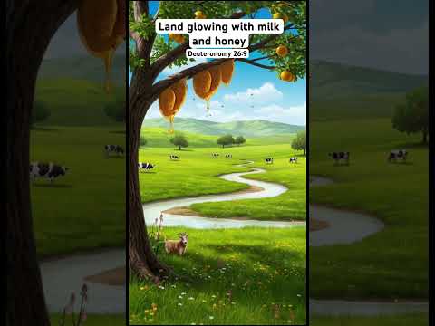 Land flowing with milk and honey Deut 26:9 #jesuslovesyou #jesuspaiditall #minecraft #viralshorts