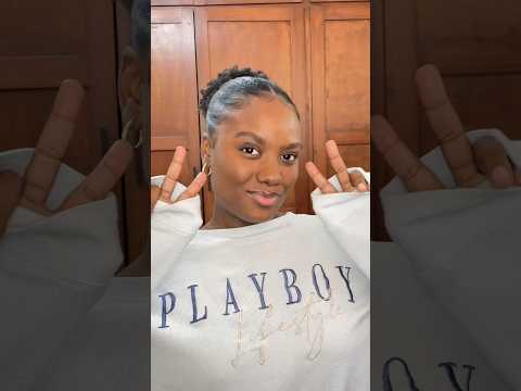 How to : sleek bun hairstyle on 4c hair #4chairstyles  #naturalhairstyle #buntutorial  #4chair