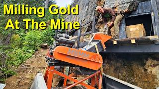 Milling GOLD at The Gold Mine With A MBMM Hammer Mill & Sluice! Season 3 Episode 6
