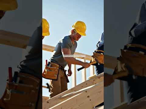 Roof Work – Hammering ASMR from Up Top 🔨🏠 #asmr #construction #asmrsounds