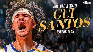 GUI SANTOS: as melhores jogadas do brasileiro dos WARRIORS na Temporada Regular 2024-25 da NBA!