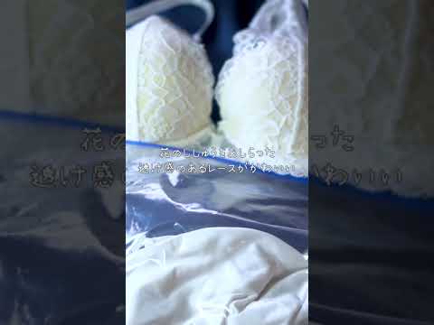 【下着紹介】嫁が1日着用した白ブラ&フルバックショーツ