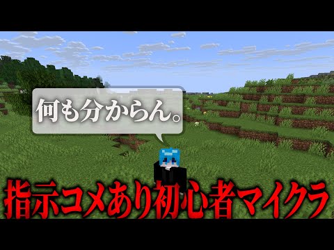 【指示コメあり！初心者マイクラ】マイクラってなにするんですか？