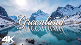Greenland 4K - Aerial Panoramic View | Fjord & Arctic Ocean Relaxation Film with Calm Music