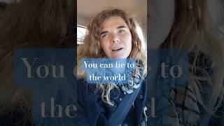 you can lie to the world but not #mirror #innerself #healing is being honest