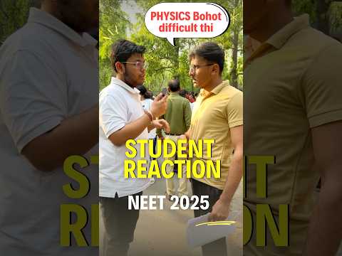 NEET 2025 Student Reaction | Difficulty Level | #neet2025 #student #papersolution #neet