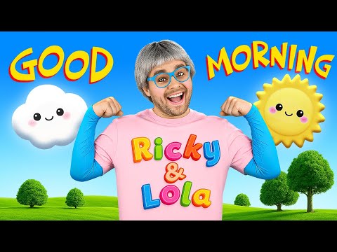 Wake Up & Wiggle with Ricky! 🌞 Morning Song for Kids!