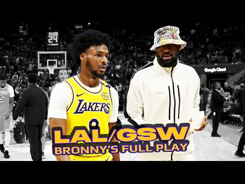 Breaking Down Bronny's 17 Pts Game vs Warriors ⭐👀 | October 18, 2024