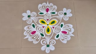 #Friday rangoli designs (3-2)/#Unique Rangoli /#Beautiful rangoli